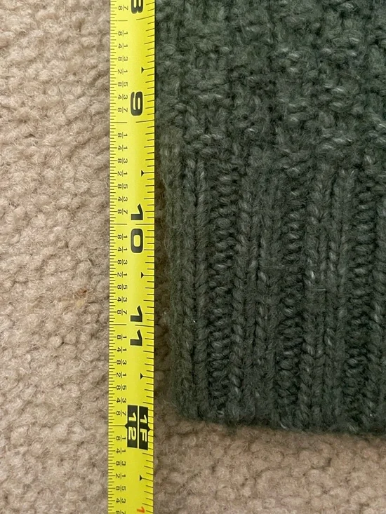 Abercrombie & Fitch Olive Green Cable Knit Button Cardigan - Picture 7 of 10